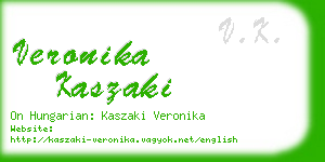 veronika kaszaki business card